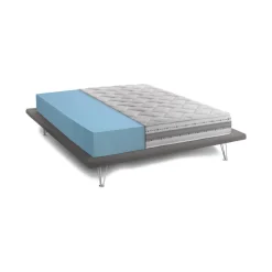 Materassi|Materassi Matrimoniali > Dmora Materasso comfort specifico 1/2 piazza 140x190 in Memory Foam sfoderabile - Aghi Bianco