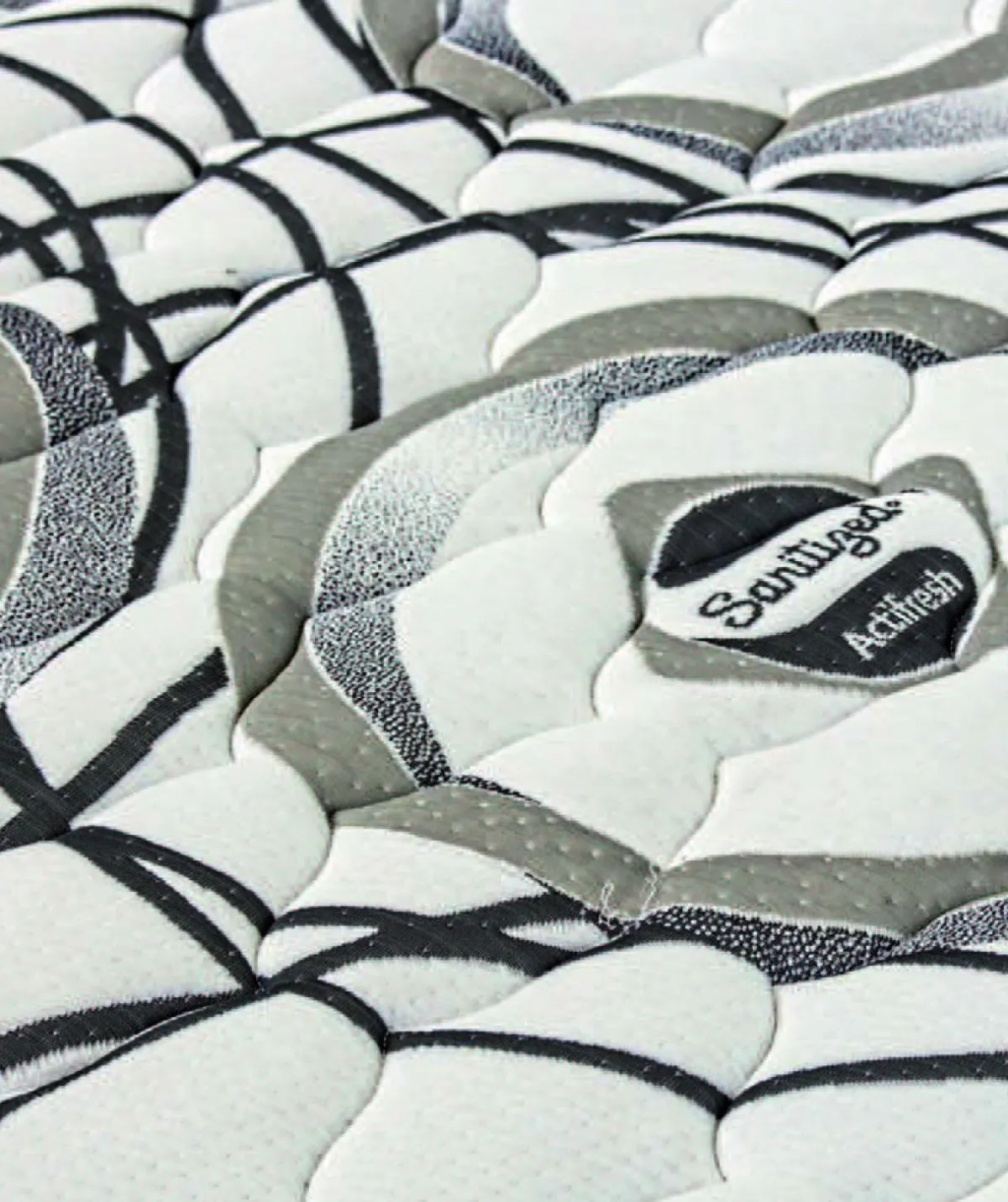 Materassi|Materassi Singoli > Dmora Materasso comfort stabile notturno singolo 80x190 in Memory Foam sfoderabile - Sermenza Grigio, Bianco