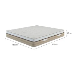 Materasso comfort superiore piazza e mezza 120x200 in Memory Foam - Asica