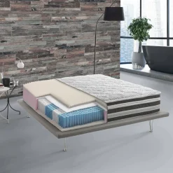 Materasso ipoallergenico piazza e mezza 120x190 in Memory Foam sfoderabile - Cesarina
