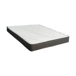 Materasso Matrimoniale Bianco Grigio Grado Rigidità Medio 200x160x22h cm, Misura Rete Compatibile 160x200 cm - Pizzone