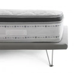 Materassi|Materassi Matrimoniali > Dmora Materasso piattaforma uniforme 1/2 piazza 140x200 in Memory Foam sfoderabile - Atir Bianco