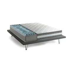 Materassi|Materassi Matrimoniali > Dmora Materasso qualità elevata 1/2 piazza 140x200 in Memory Foam sfoderabile - Amos Bianco