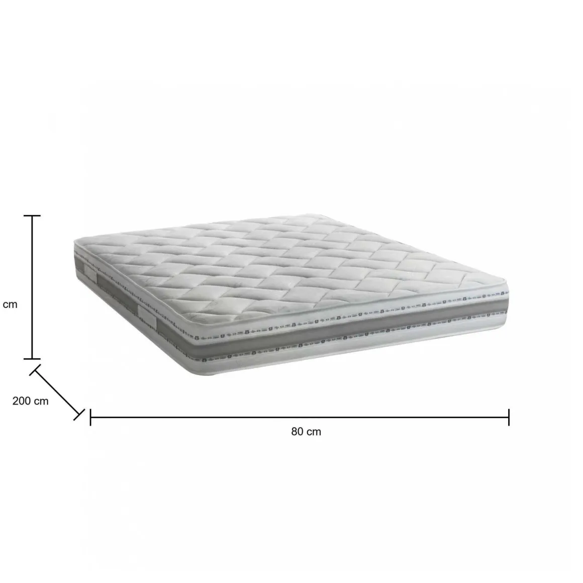 Materasso regolazione naturale singolo 80x200 in Memory Foam sfoderabile - Anselmo