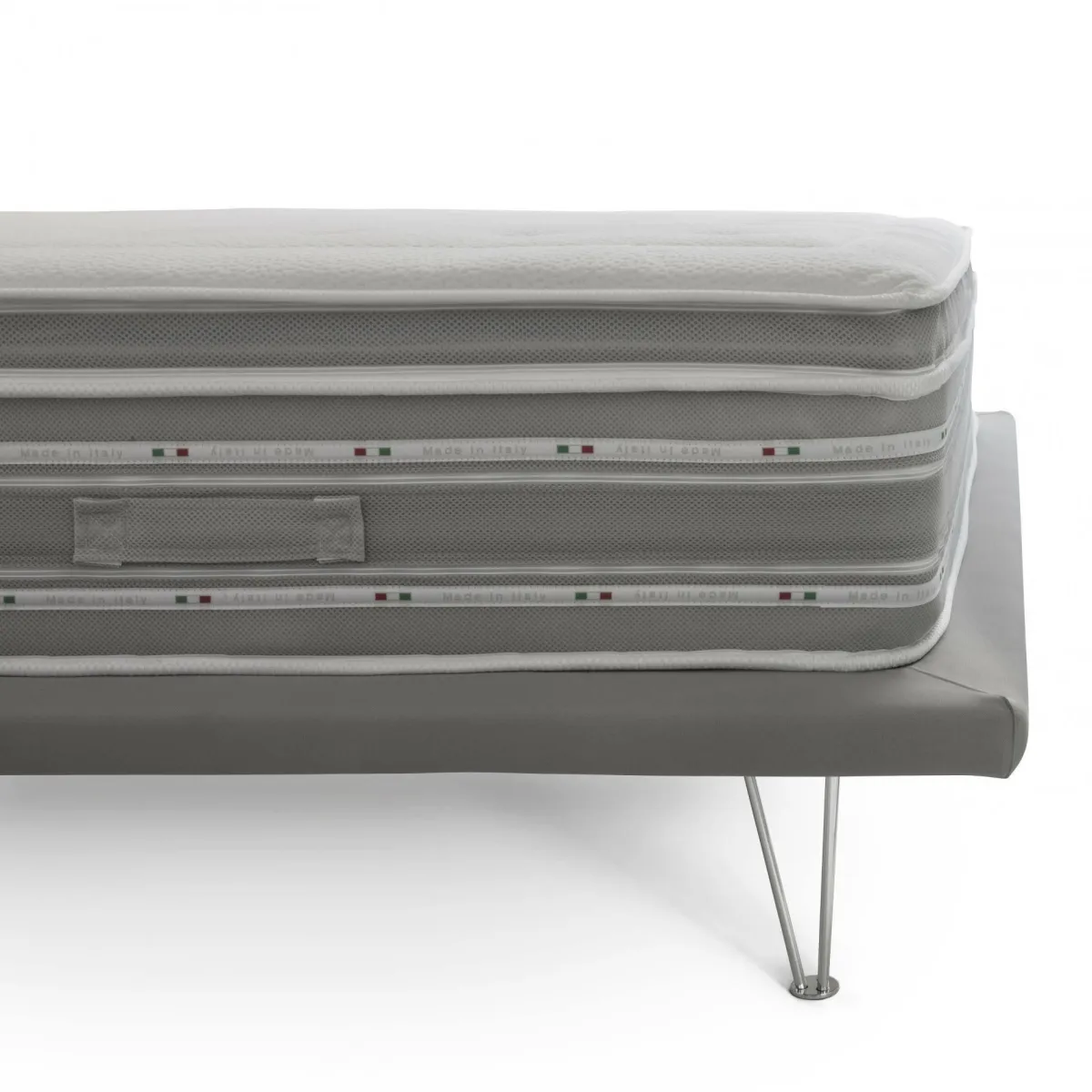 Materassi|Materassi Piazza E Mezza > Dmora Materasso relax progressivo piazza e mezza 120x190 in Memory Foam sfoderabile - Arguello Azzurro, Grigio