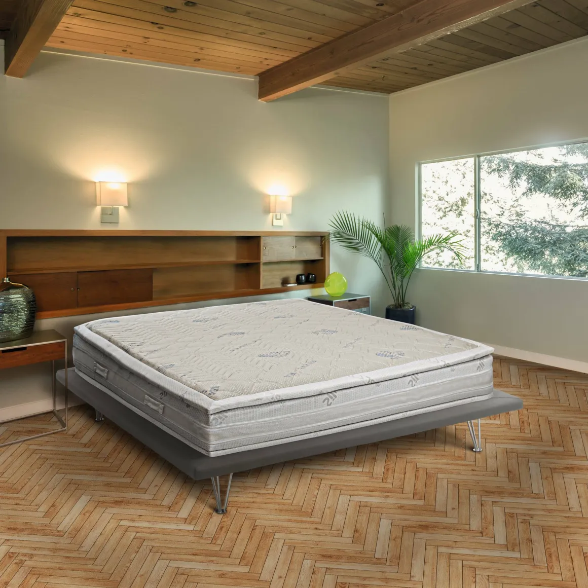 Materasso resistente piazza e mezza 120x190 in Memory Foam sfoderabile - Alvito