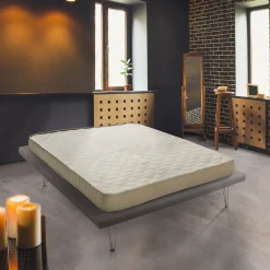 Materassi|Materassi Singoli > Dmora Materasso sensazione accogliente singolo 80x190 in Memory Foam sfoderabile - Akima Azzurro, Grigio