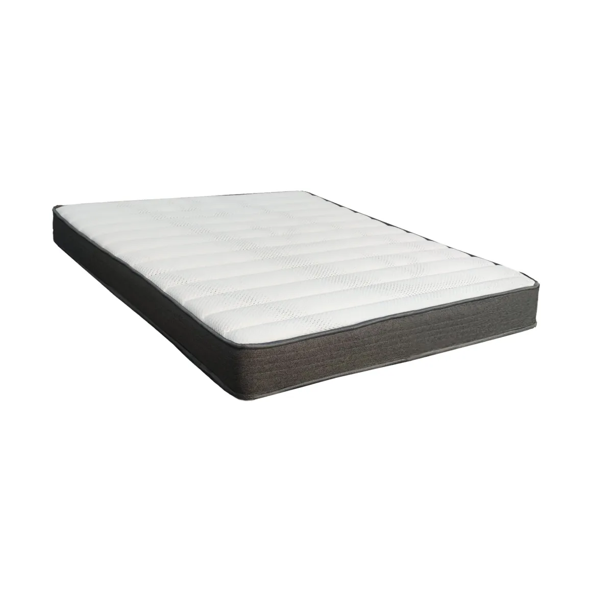 Materasso Singolo Bianco Grigio Grado Rigidità Medio 200x90x22h cm, Misura Rete Compatibile 90x200 cm - Venosa