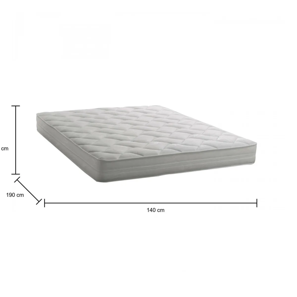 Materassi|Materassi Matrimoniali > Dmora Materasso sistema di comfort francese 140x190 in WaterFoam sfoderabile - Anguilla Grigio