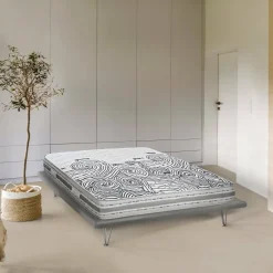 Materassi|Materassi Singoli > Dmora Materasso sostegno durevole singolo 80x190 in Memory Foam sfoderabile - Agnone Grigio, Bianco