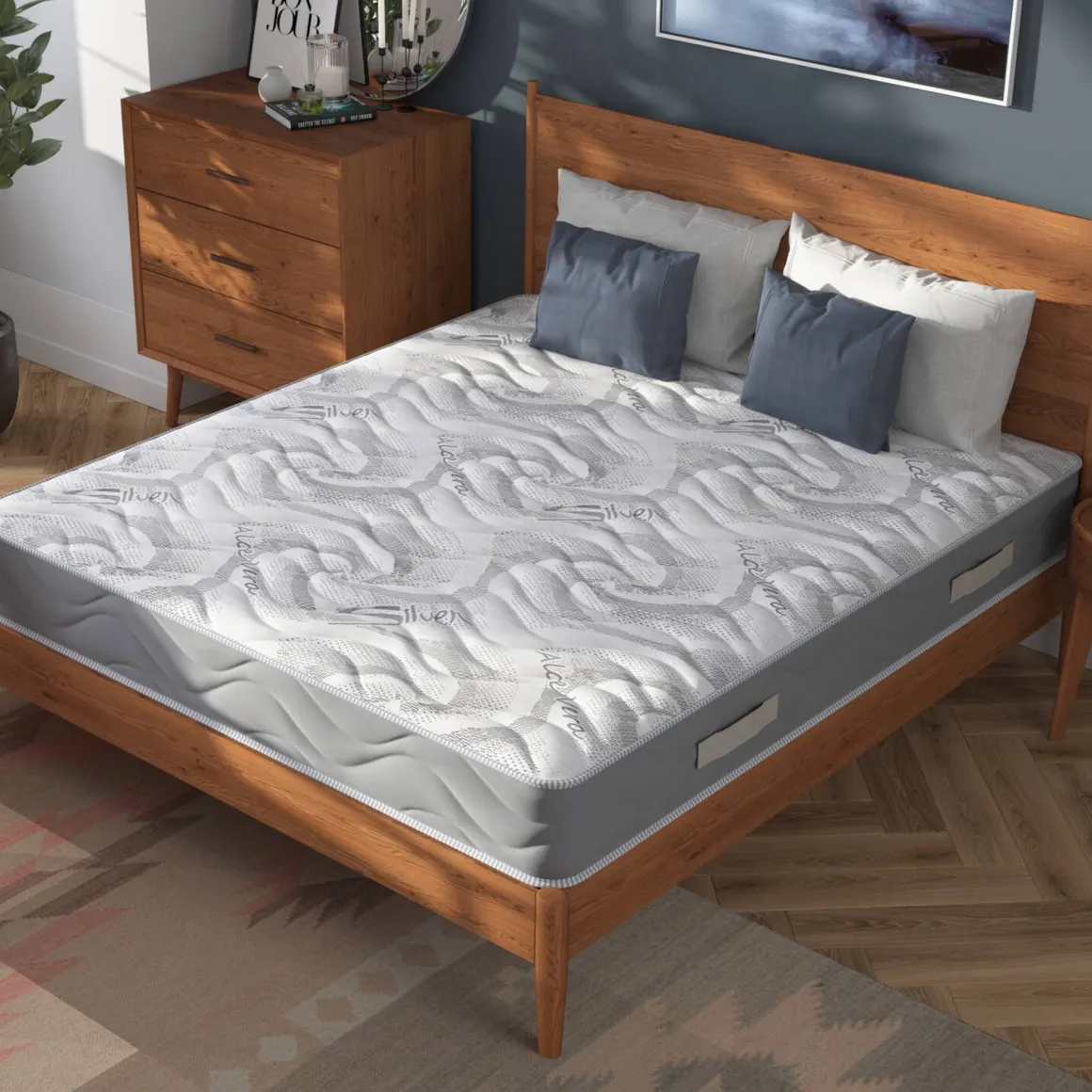 Materasso stabilizzazione centrale alla francese 140x200 in Memory Foam - North