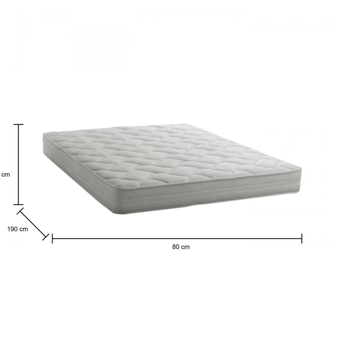 Materassi|Materassi Singoli > Dmora Materasso superficie uniforme singolo 80x190 in WaterFoam sfoderabile - Author Bianco