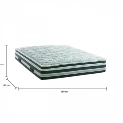 Materasso tecnologia ergonomica matrimoniale 160x190 in Memory Foam sfoderabile - Amistad
