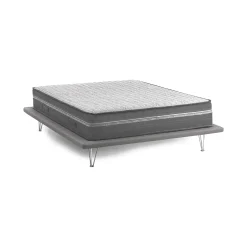 Materassi|Materassi Piazza E Mezza > Dmora Materasso traspirante piazza e mezza 120x190 in Memory Foam sfoderabile - Arial Grigio
