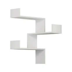 Mensola ad angolo 60x60cm bianca - Edna