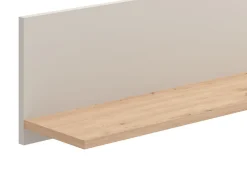 Mensole > Dmora Mensola Beige Marrone Rovere un Ripiano 137.5x19.5x24h cm, Portata Ripiani 5 - Dugenta Marrone Rovere, Beige