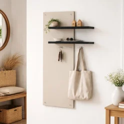 Mensola Beige 2 Ripiani Portata Ripiani 5 85x15x138h cm, - Ceriale
