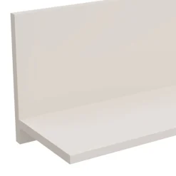 Mensole > Dmora Mensola un Ripiano Sfumatura Colore Struttura Crema 138x20x24h cm, - Rasun Bianco Crema