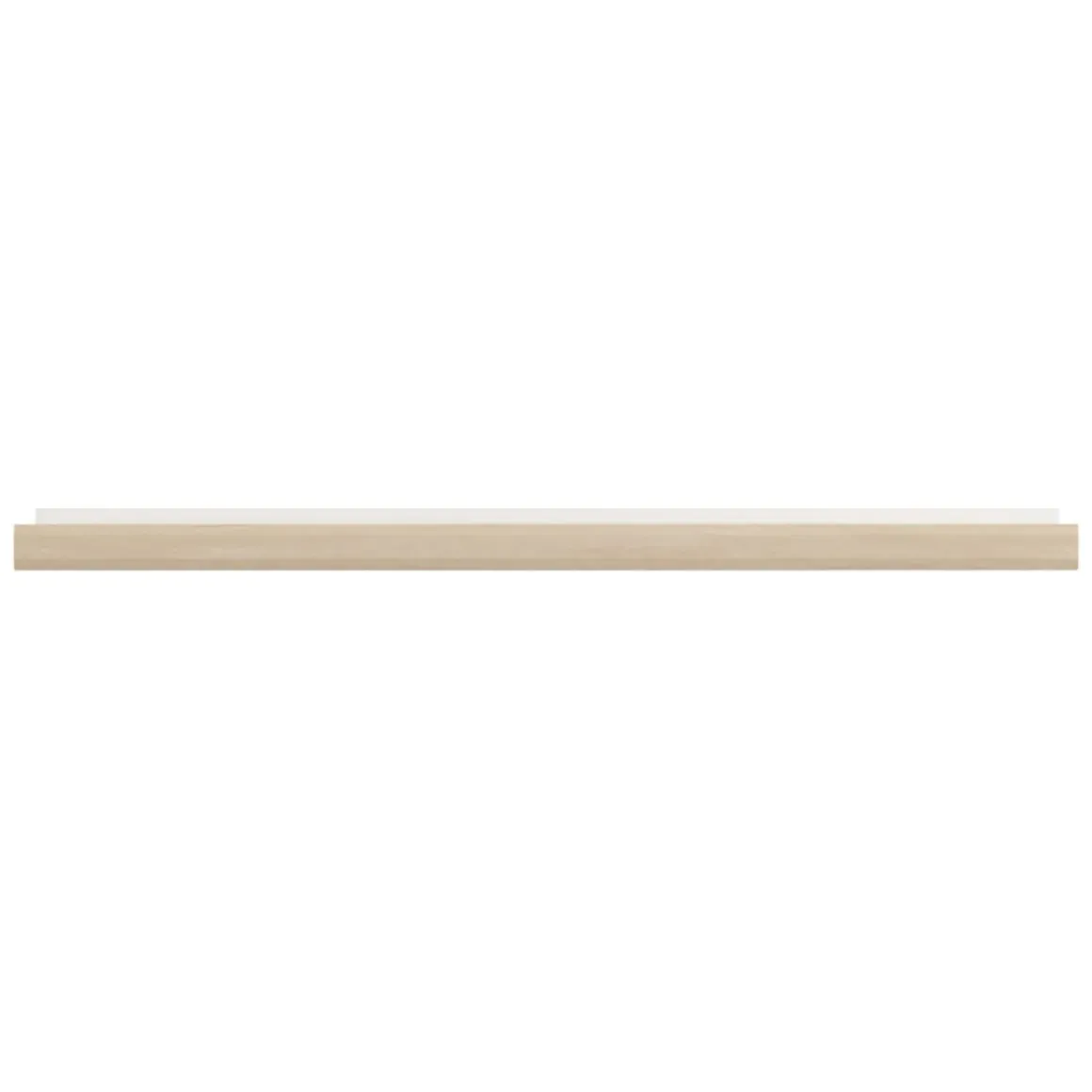 Mensola Bianco Marrone Rovere un Ripiano Sfumatura Colore Struttura Rovere 150x22x24h cm, Colore Struttura Marrone - Ollol