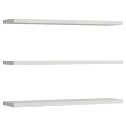 Mensola Bianco 3 Ripiani set da 3 60x15x2h cm, - Meina