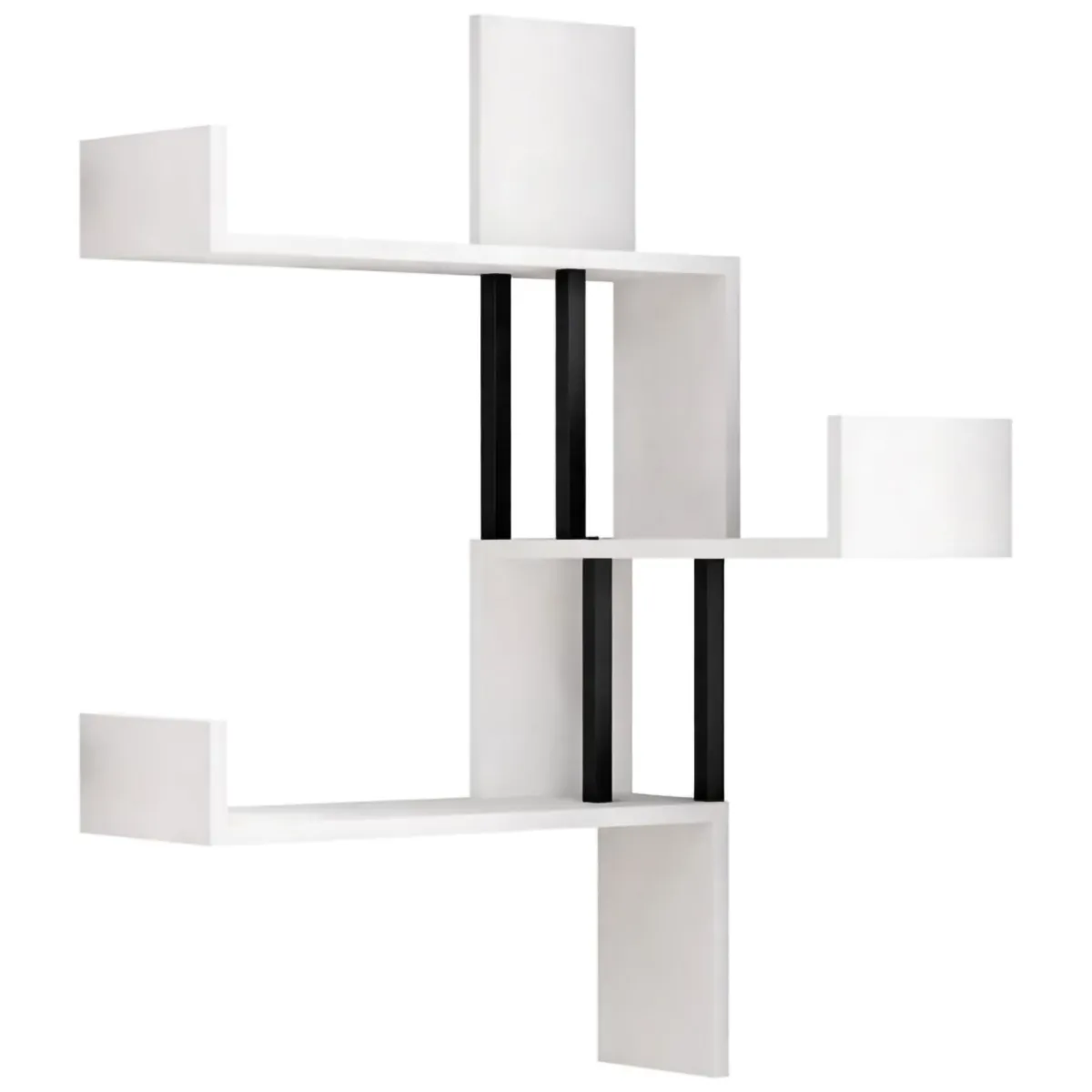 Mensole > Dmora Mensola 3 Ripiani 105x20x60h cm, - Donigala Bianco