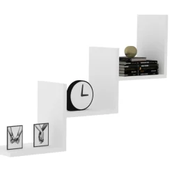 Mensola Bianco 3 Ripiani 90x20x60h cm, - Solesino
