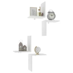 Mensola Bianco 4 Ripiani 28x20x32h cm, - Modug