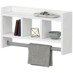 Mensola Bianco 4 Ripiani 64x15x35h cm, - Cortale