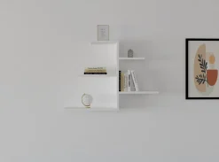 Mensole > Dmora Mensola 5 Ripiani 82x20x48h cm, - Vizze Bianco