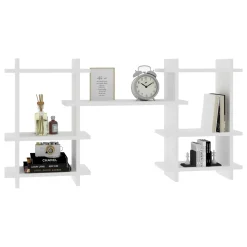 Mensole > Dmora Mensola 7 Ripiani 116x20x60h cm, - Carrosio Bianco