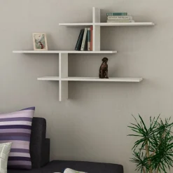 Mensole > Dmora Mensola da muro 22x123cm bianca - Maliksi Bianco