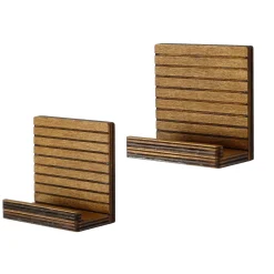 Mensole > Dmora Mensola 2 Ripiani set da 2 13x7x13h cm, Sfumatura Colore Struttura Naturale - Soglio Marrone Naturale