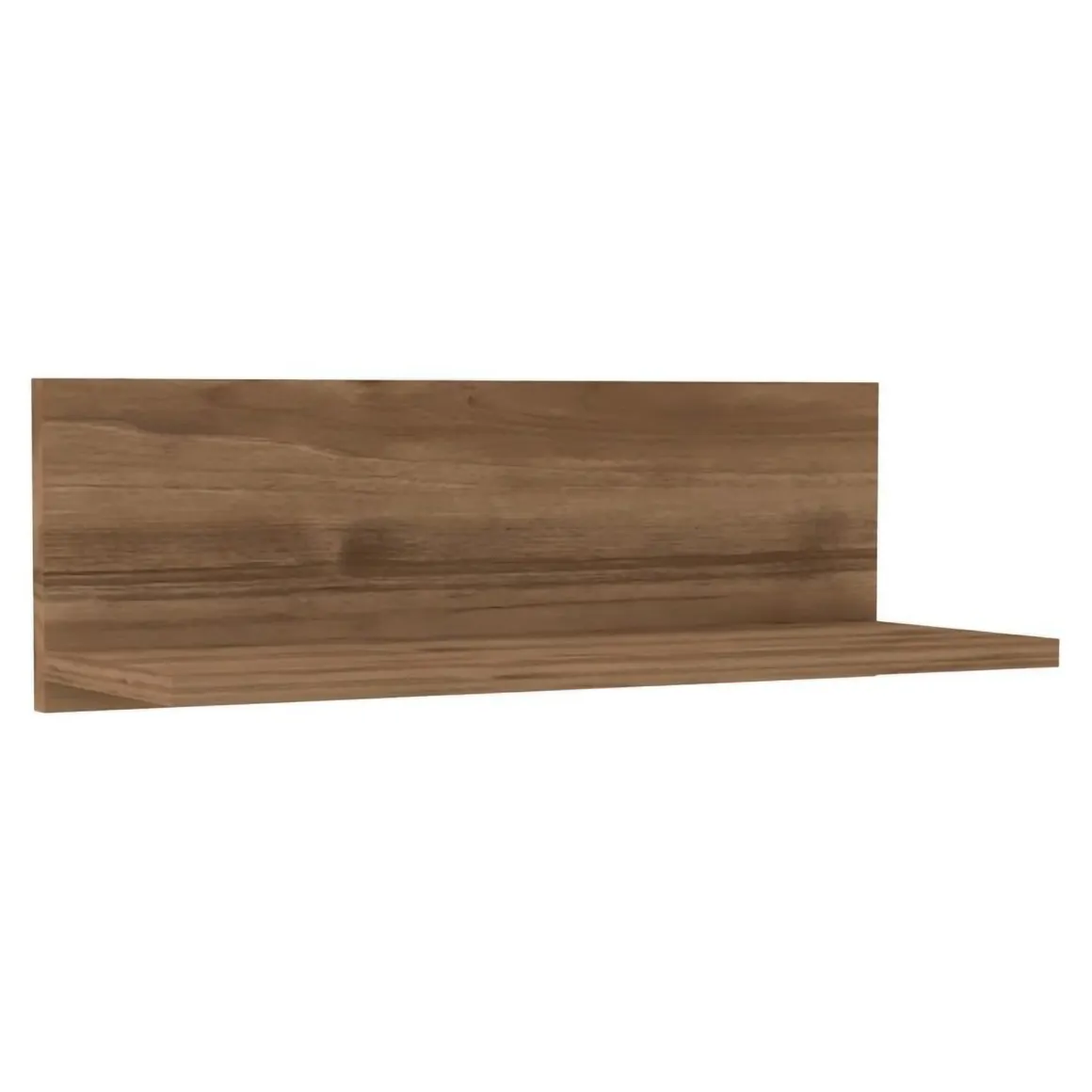 Mensola Marrone Noce un Ripiano Sfumatura Colore Struttura Noce 60x22x20h cm, - Scopello