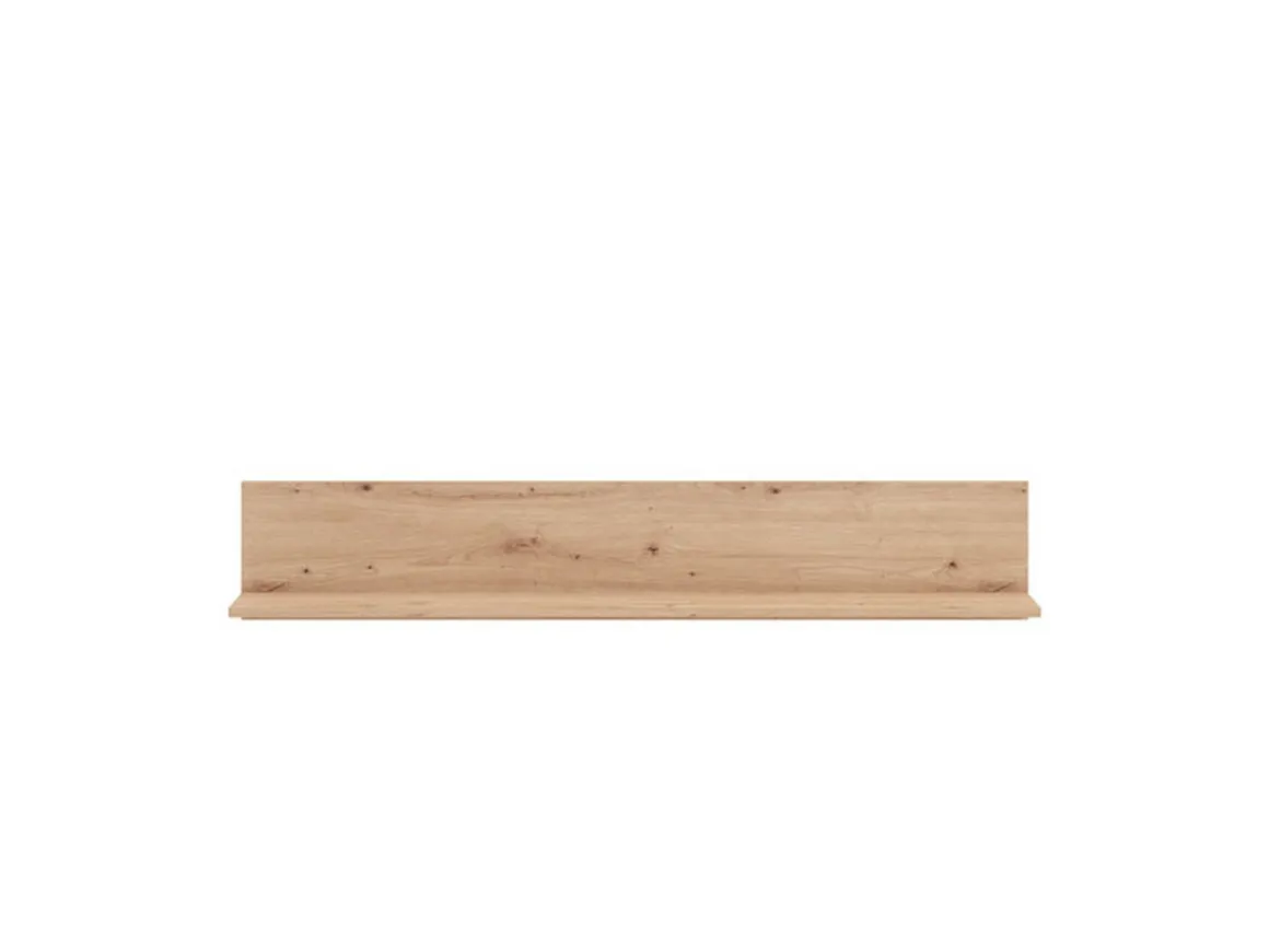 Mensola Marrone Rovere Nodi un Ripiano 120x19.5x24h cm, Portata Ripiani 5 - Focognano