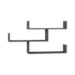 Mensole > Dmora Mensola muro 22x122cm antracite - Amang Nero Antracite