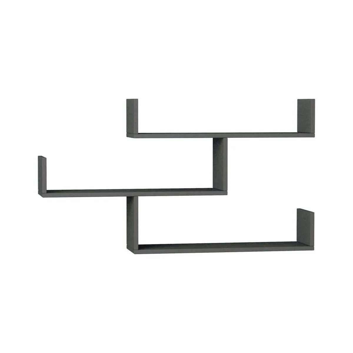Mensole > Dmora Mensola muro 22x122cm antracite - Amang Nero Antracite
