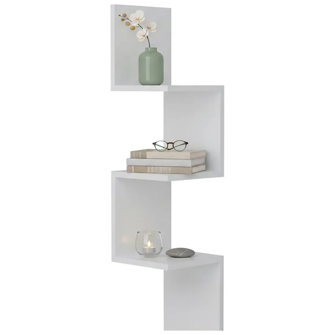 Mensola muro 25x25cm bianca - Rgveda