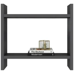 Mensole > Dmora Mensola 2 Ripiani Sfumatura Colore Struttura Antracite 34x10x30h cm, - Morfasso Nero Antracite