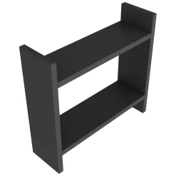 Mensole > Dmora Mensola 2 Ripiani Sfumatura Colore Struttura Antracite 34x10x30h cm, - Morfasso Nero Antracite