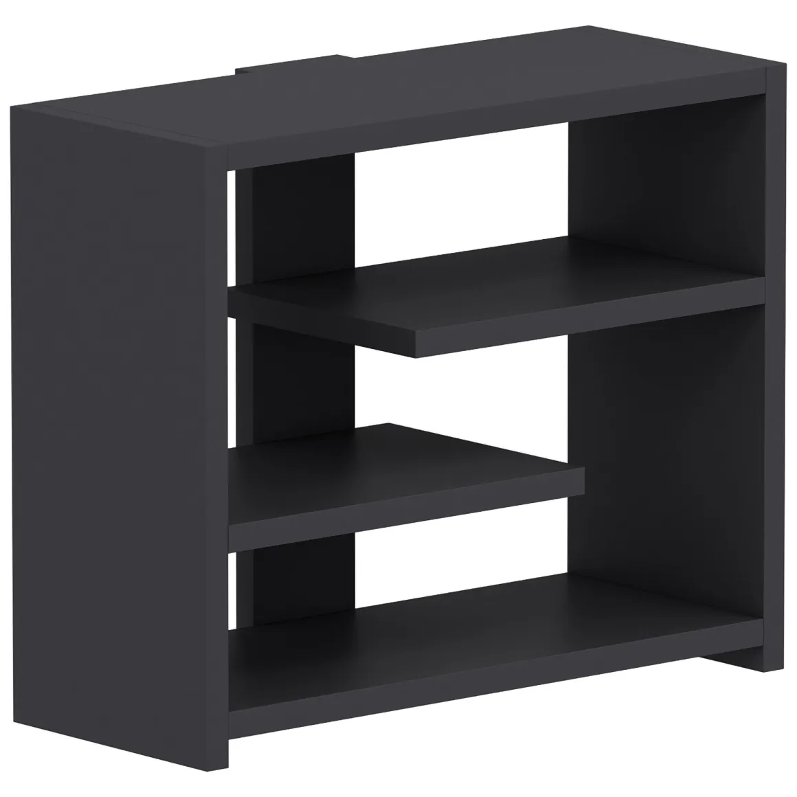 Mensola Nero Antracite 3 Ripiani Sfumatura Colore Struttura Antracite 49x21x40h cm, - Mottola