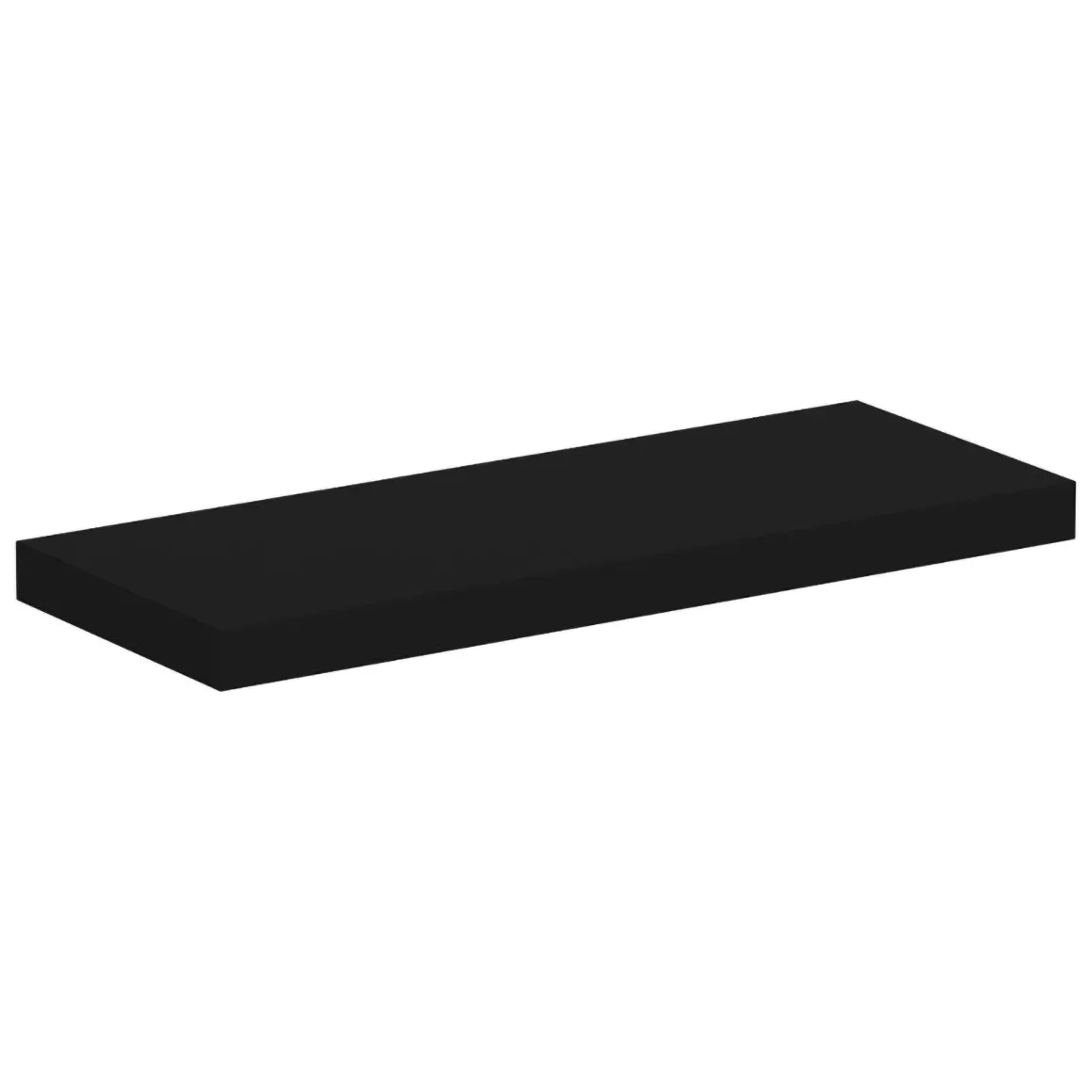 Mensola Nero un Ripiano 60x23x4h cm, - Varena