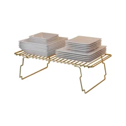 Mensola parete 42x15cm oro e marrone - Usagi