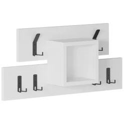Attaccapanni > Dmora Mensola porta abiti 68x32h cm 6 posti marrone e beige - Jimena Beige, Marrone