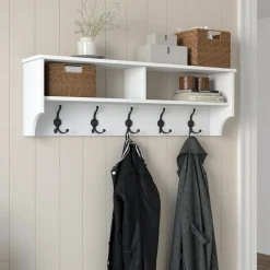 Attaccapanni|Ingresso > Dmora Mobile appendiabiti 22x94h cm 6 posti - Fani Nero