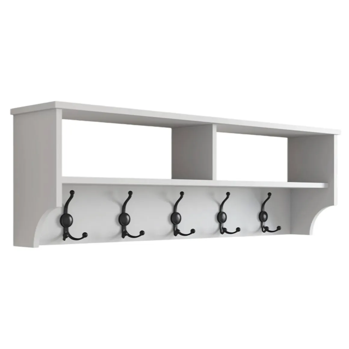 Mobile appendiabiti 120x37h cm 5 posti bianco - Egay