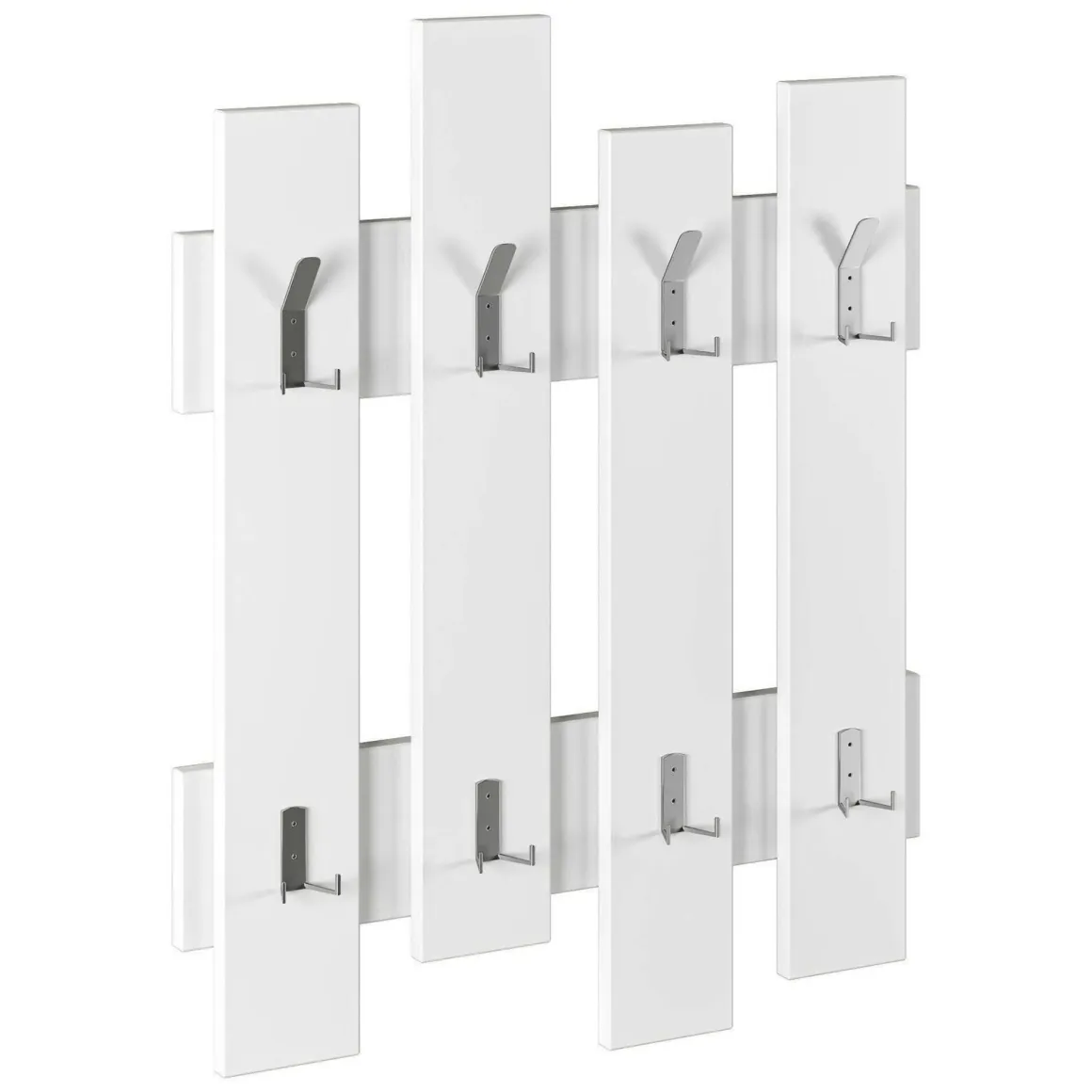 Attaccapanni > Dmora Mobile appendiabiti 65x31h cm 5 posti marrone e marmo - Kilo Bianco, Marrone Marmo