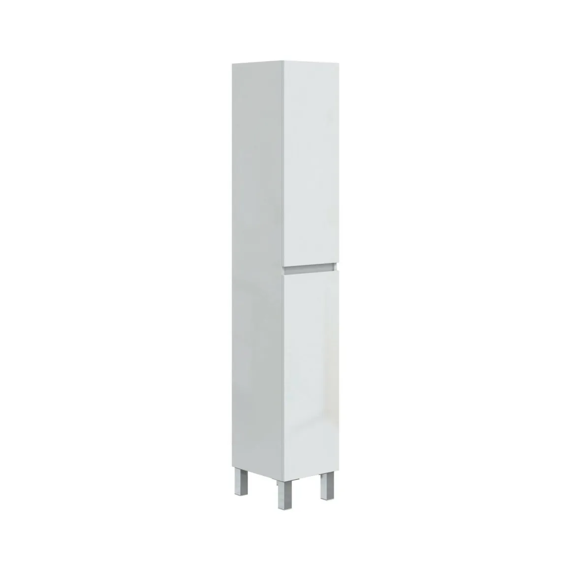 Mobile colonna 2 ante 30x182h cm bianco lucido - Noru
