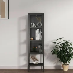 Mobile con vetrina 42x35x160h cm ardesia - Laces