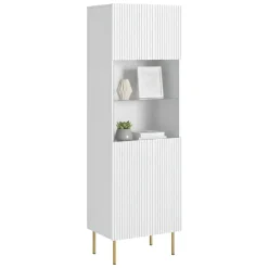 Vetrine > Dmora Mobile con vetrina 59x42x182h cm - Raccuja Bianco