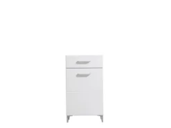 Mobili Da Ingresso > Dmora Mobile da Ingresso 2 Ripiani un Cassetto 58x35x104.5h cm, Un'anta - Ossona Bianco